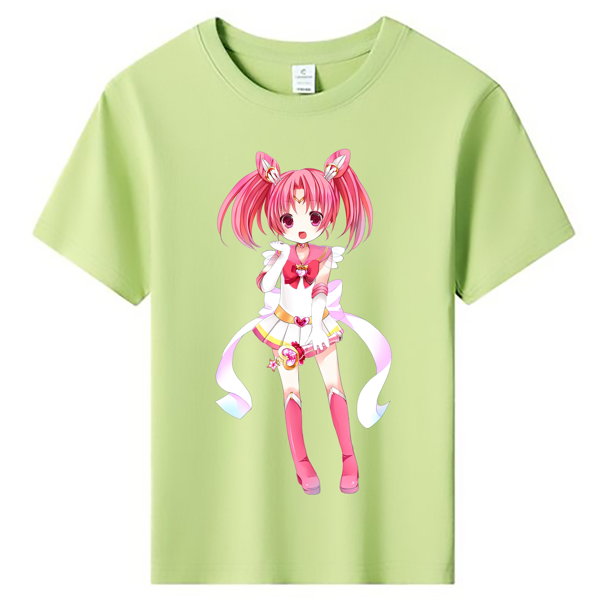 （画像用） 美少女戦士セーラームーン ちびうさ Sailor Moon Chibiusa Tsukino Usagi Small Lady Serenity 綿100％キッズTシャツ（フロントプリント）